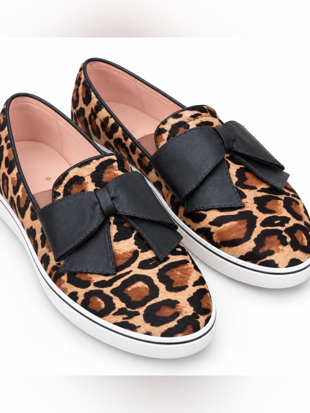 Kate Spade Delise Leopard Calf Hair Sneakers 10